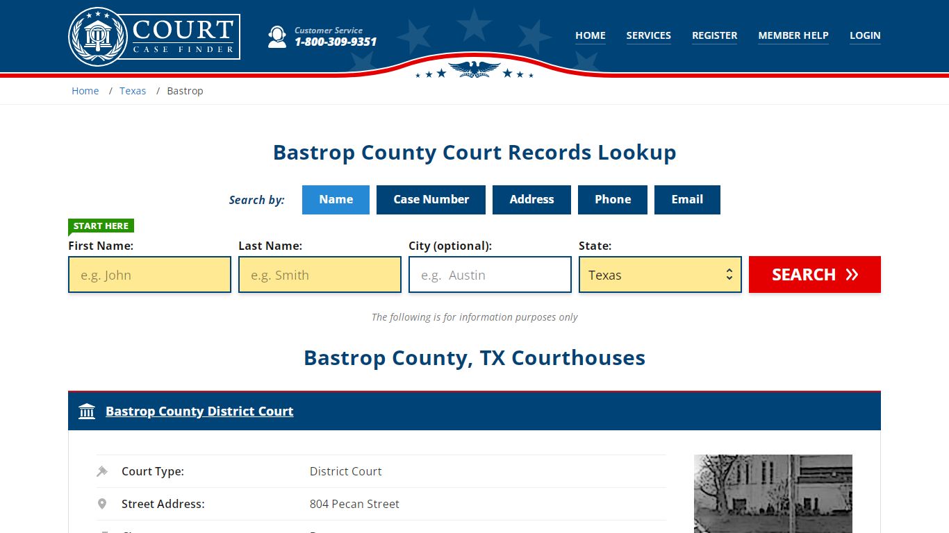 Bastrop County Court Records | TX Case Lookup